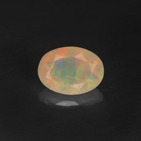 Opale naturale multicolore da 0,50 ct, trasparente, trasparente/traslucido