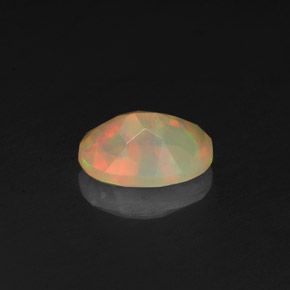Opale naturale multicolore da 0,50 ct, trasparente, trasparente/traslucido