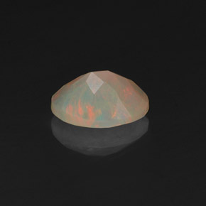 Opale naturale multicolore da 0,49 ct, trasparente, trasparente/traslucido