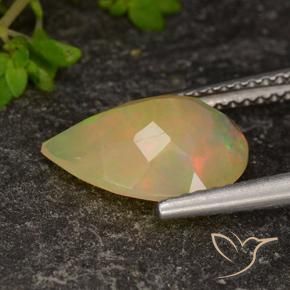 Opale Multicolore naturale da 1.75 ct, Forma a pera, Trasparente