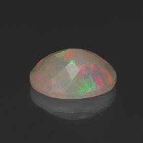 Opale naturale multicolore da 1,13 ct, trasparente, trasparente/traslucido