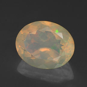 Opale naturale multicolore da 1,79 ct, taglio ovale, traslucido