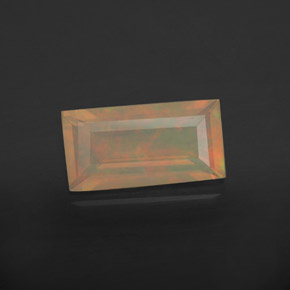 Opale multicolore naturale da 1,55 ct, trasparente, trasparente/traslucido