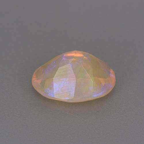 Opale naturale multicolore da 1,18 ct, taglio ovale, trasparente