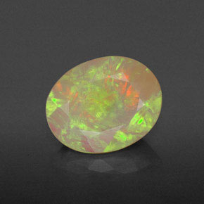 Opale naturale multicolore da 1,70 ct, trasparente, trasparente/traslucido