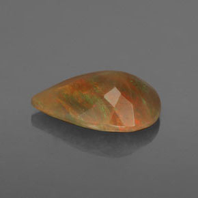 Opale Multicolore naturale da 1.62 ct, Forma a pera, Trasparente