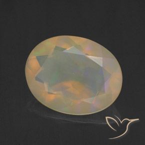 Opale Multicolore naturale da 1.37 ct, Ovale, Trasparente