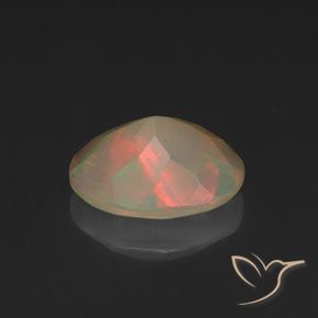 Opale Multicolore naturale da 1.14 ct, Ovale, Traslucido