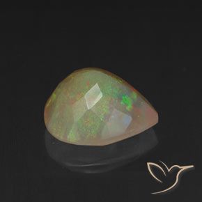 Opale Multicolore naturale da 1.46 ct, Forma a pera, Trasparente