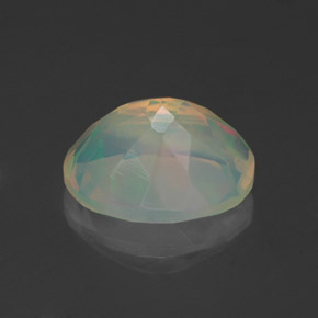 Opale naturale multicolore da 1,33 ct, taglio ovale, trasparente