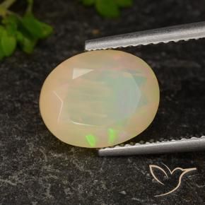 Opale Multicolore naturale da 1.96 ct, Ovale, Trasparente/Traslucido