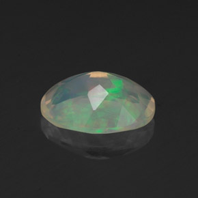 Opale naturale multicolore da 1,14 ct, taglio ovale, trasparente