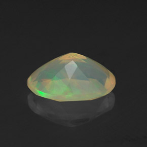 Opale naturale multicolore da 1,09 ct, taglio ovale, trasparente