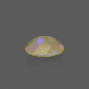 Opale naturale multicolore da 1,05 ct, taglio ovale, trasparente