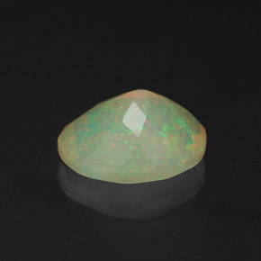 Opale naturale multicolore da 1,26 ct, trasparente, trasparente/traslucido