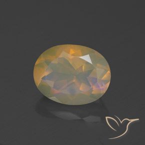 Opale Multicolore naturale da 1.33 ct, Ovale, Trasparente