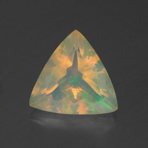 Opale naturale multicolore da 1,29 ct, trillion, trasparente
