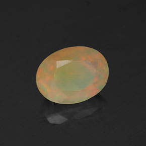 Opale naturale multicolore da 1,02 ct, trasparente, trasparente/traslucido