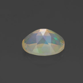 Opale naturale multicolore da 0,98 ct, taglio ovale, trasparente