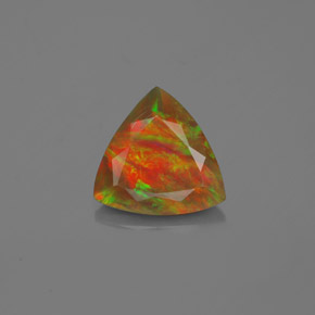 Opale Multicolore naturale da 1.10 ct, Taglio trillion, Traslucido