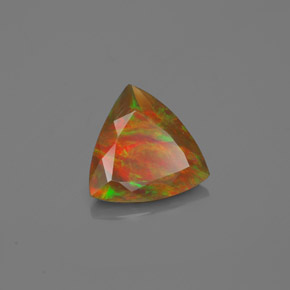 Opale Multicolore naturale da 1.10 ct, Taglio trillion, Traslucido