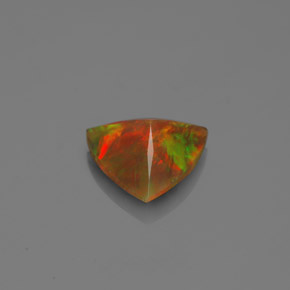 Opale Multicolore naturale da 1.10 ct, Taglio trillion, Traslucido