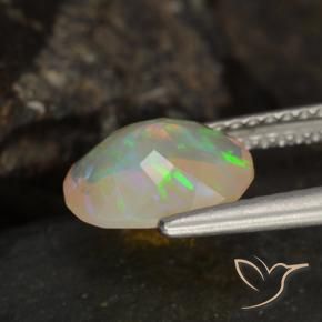 Opale Multicolore naturale da 1.09 ct, Ovale, Trasparente