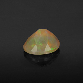 Opale naturale multicolore da 0,98 ct, trasparente, trasparente/traslucido