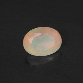 Opale naturale multicolore da 0,88 ct, trasparente, trasparente/traslucido