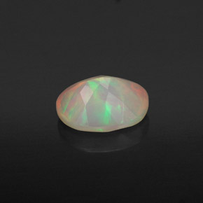 Opale naturale multicolore da 0,88 ct, trasparente, trasparente/traslucido