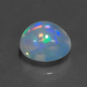 Opale Multicolore naturale da 2.79 ct, Taglio ovale, Trasparente