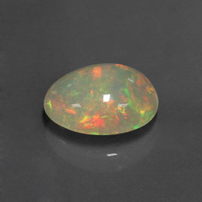 Opale naturale multicolore da 2,19 ct, trasparente, trasparente/traslucido
