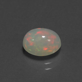 Opale naturale multicolore da 1,38 ct, trasparente, trasparente/traslucido