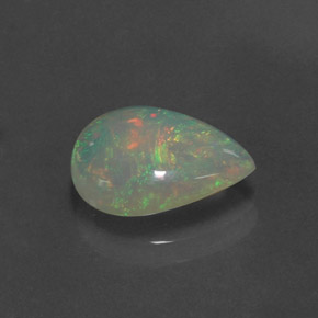 Opale naturale multicolore da 1,72 ct, trasparente, trasparente/traslucido