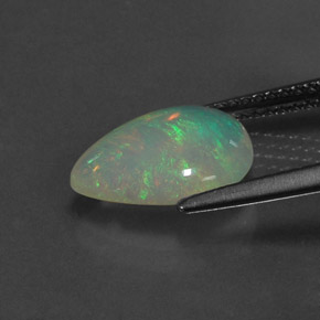 Opale naturale multicolore da 1,72 ct, trasparente, trasparente/traslucido