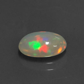Opale Multicolore naturale da 1.05 ct, Taglio ovale, Trasparente