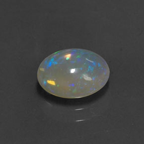 Opale naturale multicolore da 1,11 ct, taglio ovale, trasparente