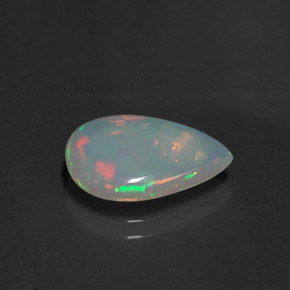 Opale naturale multicolore da 2,21 ct, trasparente, trasparente/traslucido