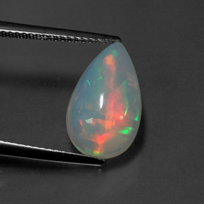 Opale naturale multicolore da 2,78 ct, trasparente, trasparente/traslucido