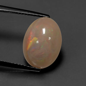 Opale Multicolore naturale da 3.87 ct, Taglio ovale, Traslucido