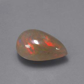 Opale naturale multicolore da 3,85 ct, trasparente, trasparente/traslucido