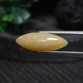 Opale naturale multicolore da 4,19 ct, trasparente, trasparente/traslucido