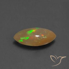 Opale Multicolore naturale da 1.85 ct, Taglio marquise, Trasparente/Traslucido