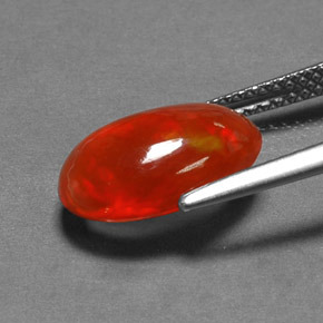 Opale naturale multicolore da 1,96 ct, trasparente, trasparente/traslucido