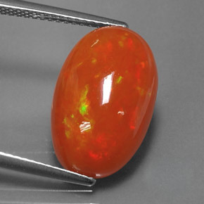 Opale naturale multicolore da 6,05 ct, trasparente, trasparente/traslucido