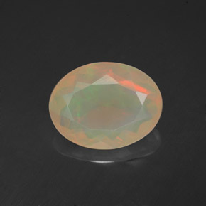 Opale naturale multicolore da 2,30 ct, trasparente, trasparente/traslucido