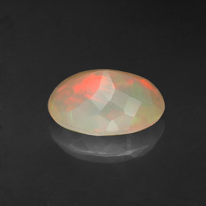 Opale naturale multicolore da 2,30 ct, trasparente, trasparente/traslucido