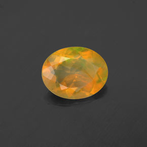 Opale naturale multicolore da 1,48 ct, taglio ovale, trasparente