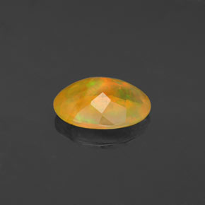 Opale naturale multicolore da 1,48 ct, taglio ovale, trasparente
