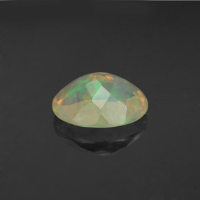 Opale naturale multicolore da 1,64 ct, taglio ovale, trasparente